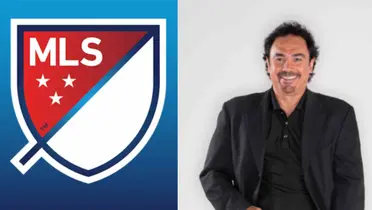 Hugo Sánchez con logo de MLS