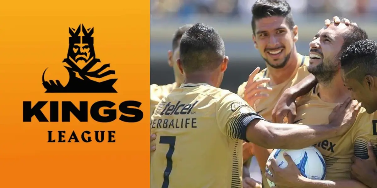 Logo de la Kings League con Alejandro Castro y Eduardo Herrera
