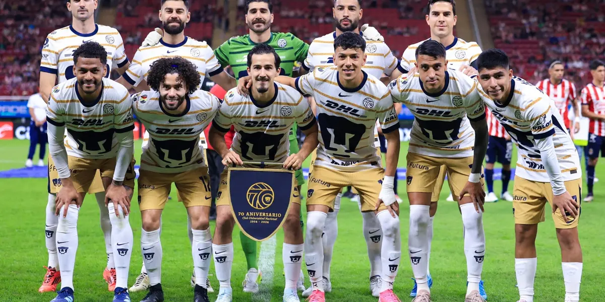 11 de Pumas vs Chivas/ Foto: Pumasmx