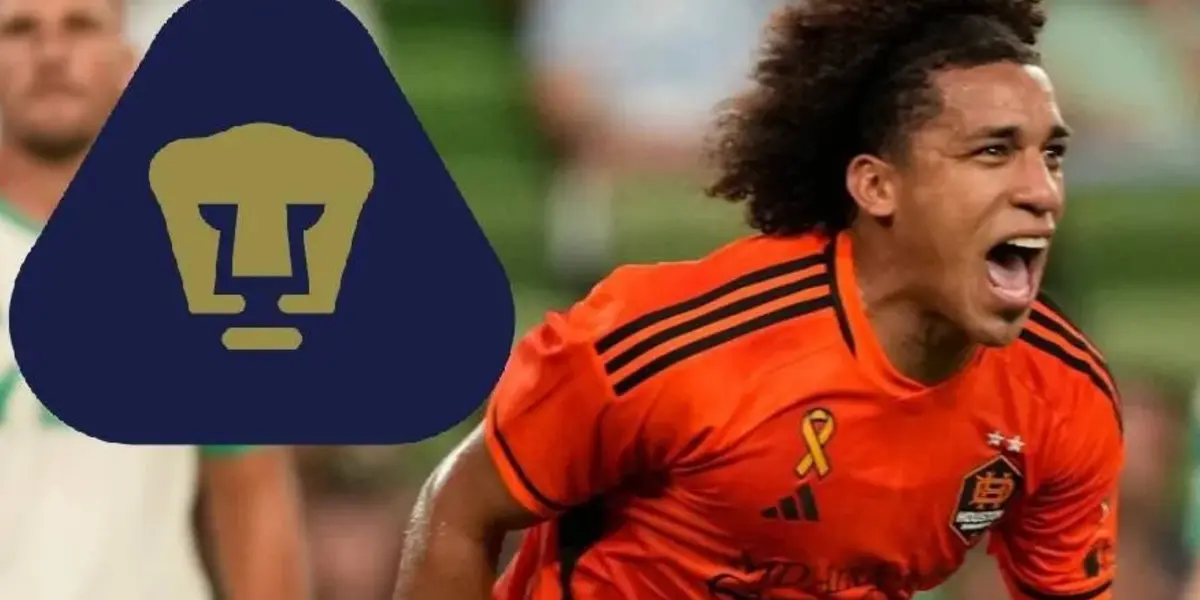 Adalberto Carrasquilla festeja gol con su club el Houston (Fuente: Estadio Deportes)