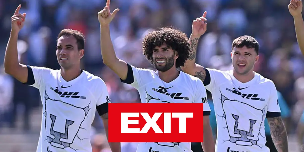 Adrián Aldrete, César Huerta, Christian Tabó con Pumas