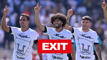 Adrián Aldrete, César Huerta, Christian Tabó con Pumas