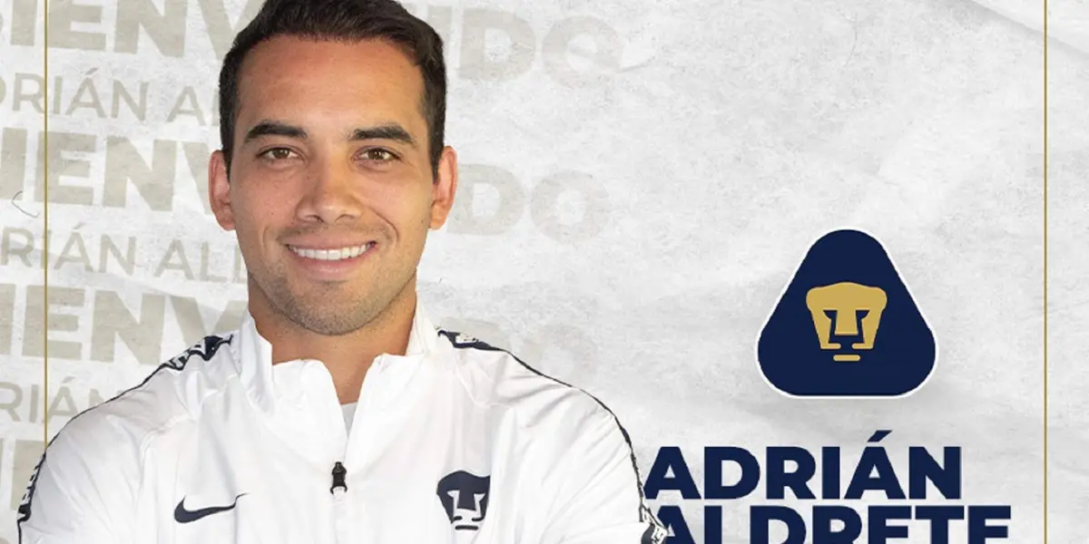 Adrián Aldrete con los Pumas