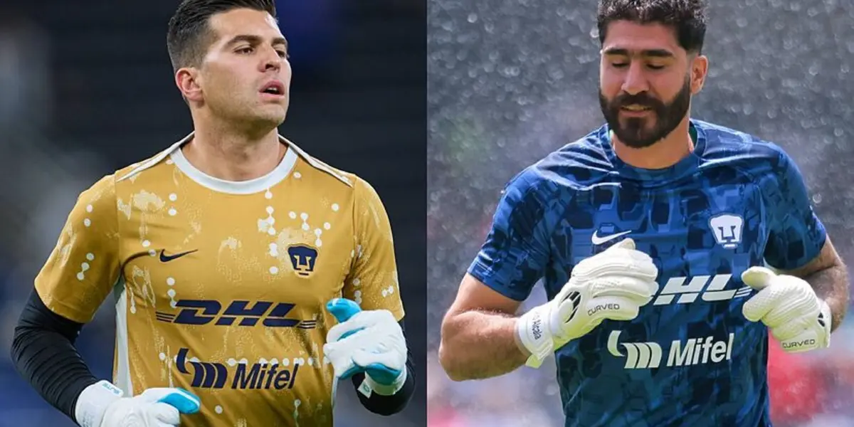 Alcalá y González en práctica con el combinado de Pumas (Fuente: Mexsports)