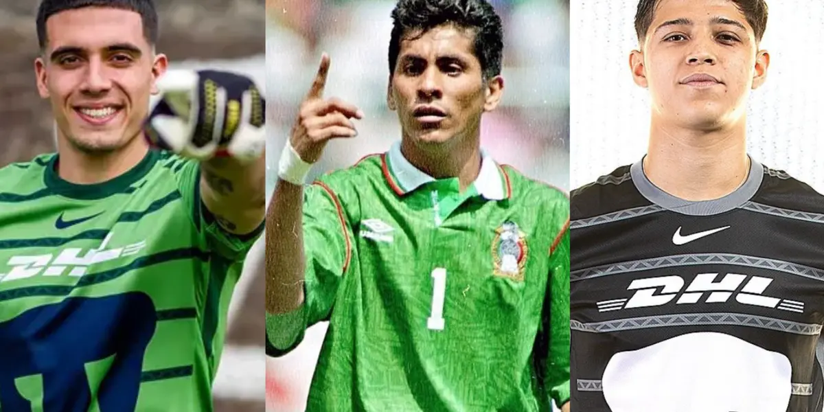 Alex Padilla y Pablo Lara en presentación de Pumas, en el centro Jorge Campos con México (Fuente: Pumas y el Norte)