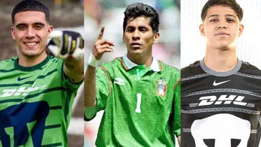 Alex Padilla y Pablo Lara en presentación de Pumas, en el centro Jorge Campos con México (Fuente: Pumas y el Norte)