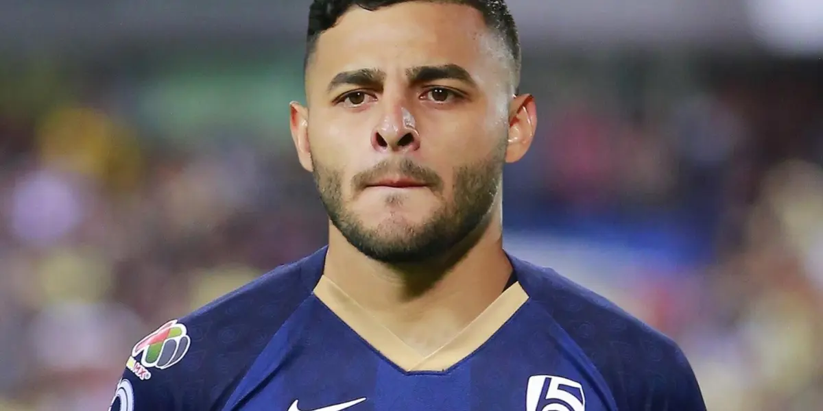 Alexis Vega con la playera de los Pumas de la UNAM (Fuente: Soy Fútbol)