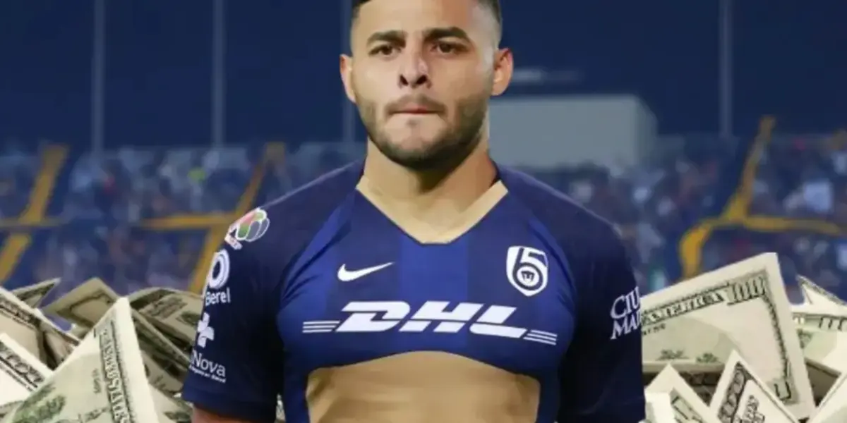 Alexis Vega con la playera de los Pumas (Fuente: Mexsports)