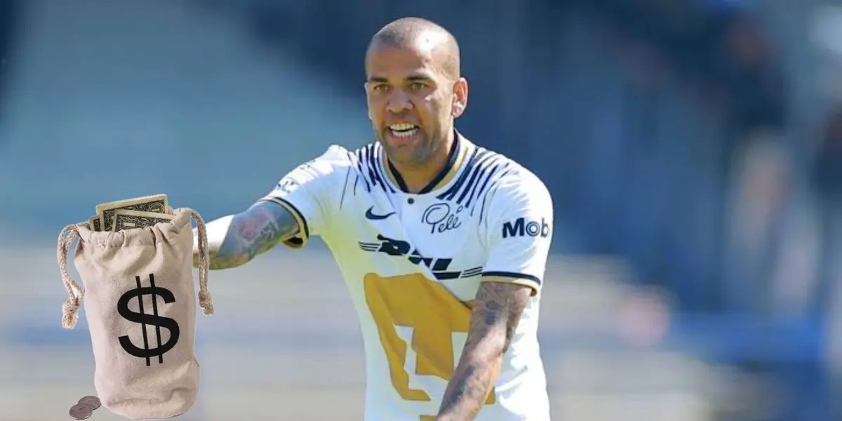 Alves y costal con dinero/FOTO: Juanfutbol