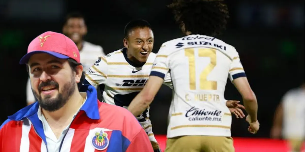 Amaury y jugadores de Pumas/FOTO: Mexsport