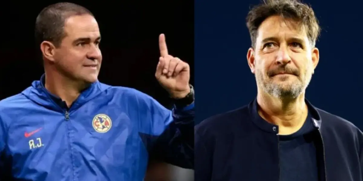 André Jardine y Gustavo Lema dirigiendo un juego (Fuente: Mexsports)