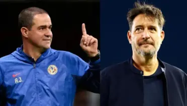 André Jardine y Gustavo Lema dirigiendo un juego (Fuente: Mexsports)