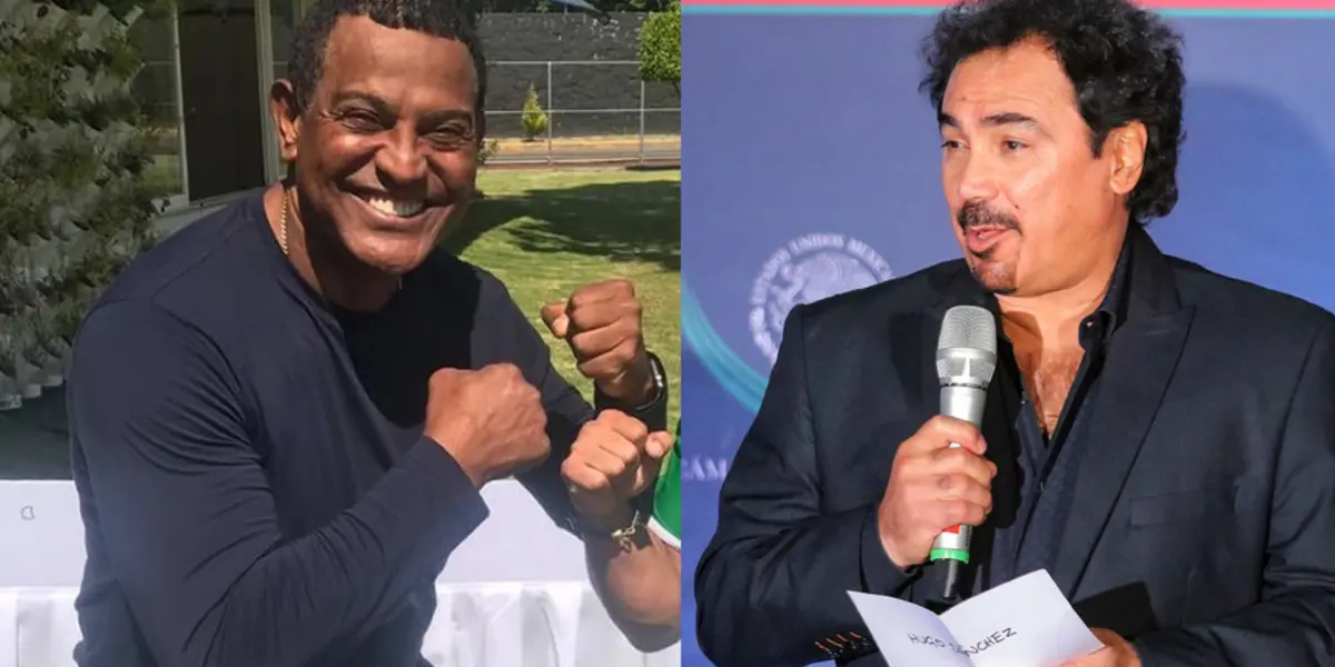 Antonio Carlos Santos y Hugo Sánchez