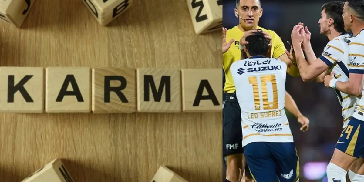 Árbitro pita jugada de penal que no existió en el Pumas vs Rayados (Fuente: Desde la Fe y Mexsports)