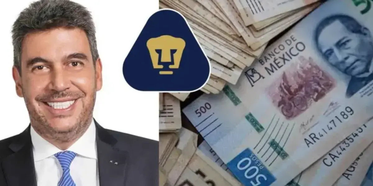 Arturo Elías Ayub en foto oficial, a la derecha, dinero (Fuente: Carso y El Financiero)