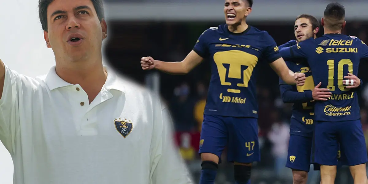 Arturo Elías Ayub saludando en el estadio de Ciudad Universitaria (Fuente: Medio Tiempo)