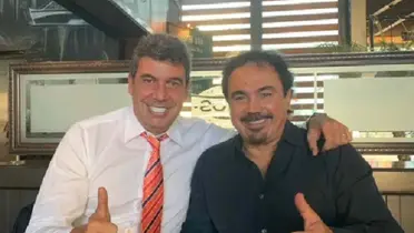 Arturo Elías Ayub y Hugo Sánchez