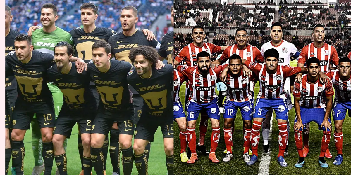 Atlético San Luis vs Pumas UNAM.