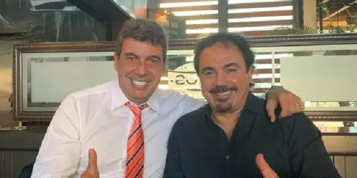 Ayub y Sánchez en una reunión de trabajo (Fuente: IG Arturo Elías Ayub)