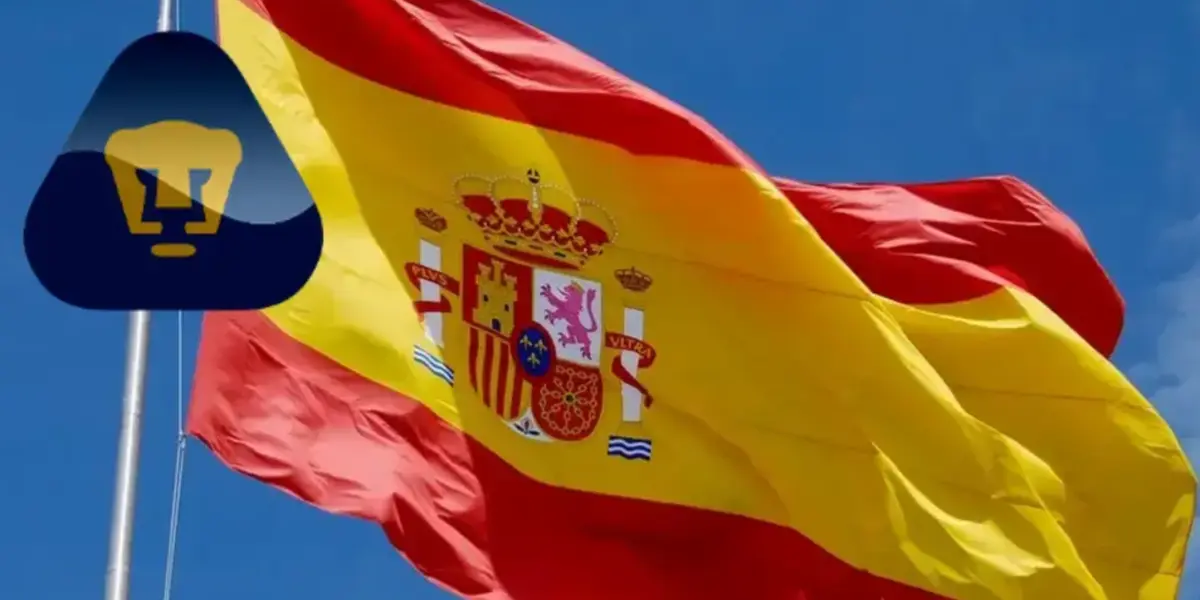 Bandera de España flamea en el cielo (Fuente: Embajada España en México)