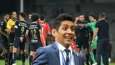 Campos y jugadores de Pumas con bronca/FOTO: Milenio