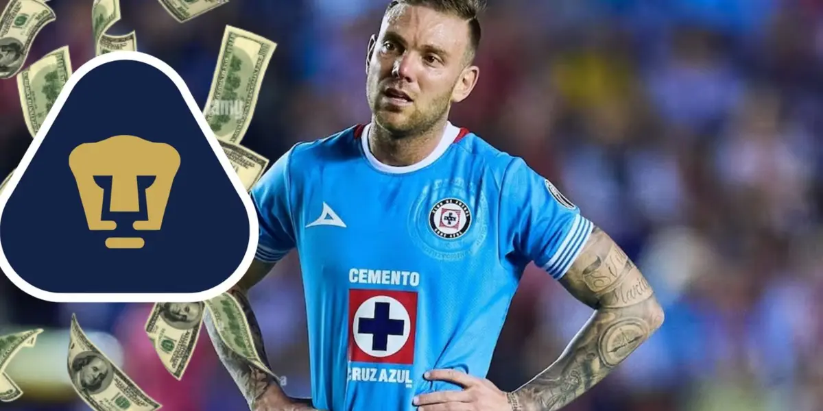 Carlos Rotondi falla gol en un partido de Cruz Azul (Fuente: Mexsports)