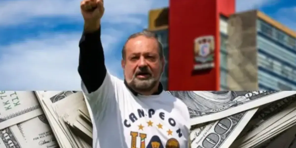 Carlos Slim en su momento, en el himno de Pumas (Fuente: Mexsports)
