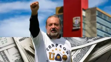 Carlos Slim en su momento, en el himno de Pumas (Fuente: Mexsports)