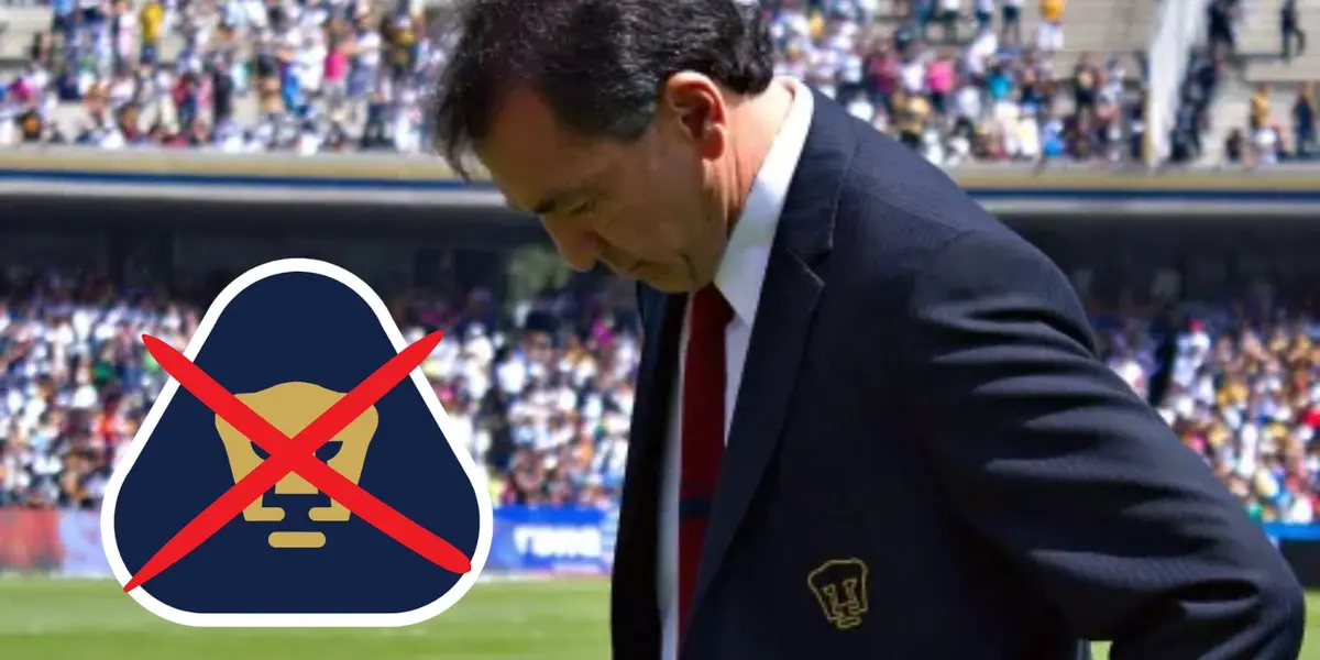 Carrilo con el escudo de Pumas/FOTO: Águilas monumental