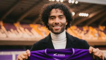 César Huerta con el combinado de Anderletcht en su presentación (Fuente: Anderletcht