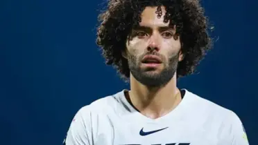 César Huerta con el combinado de Pumas en el estadio de la UNAM (Fuente: Mexsports)