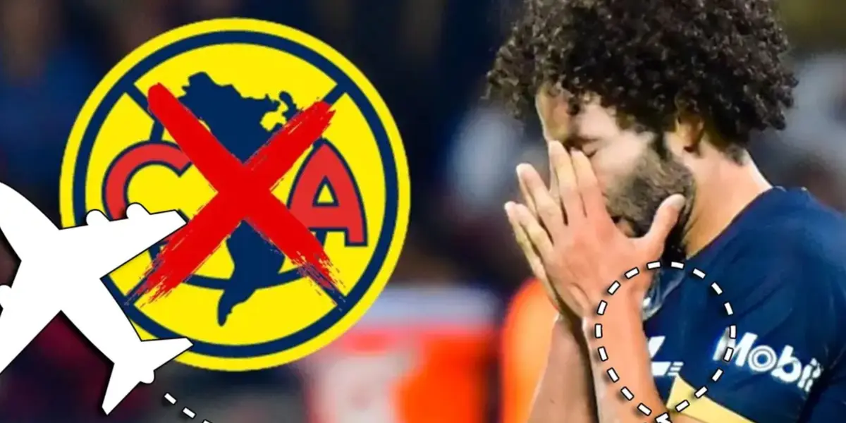 César Huerta con escudo de América