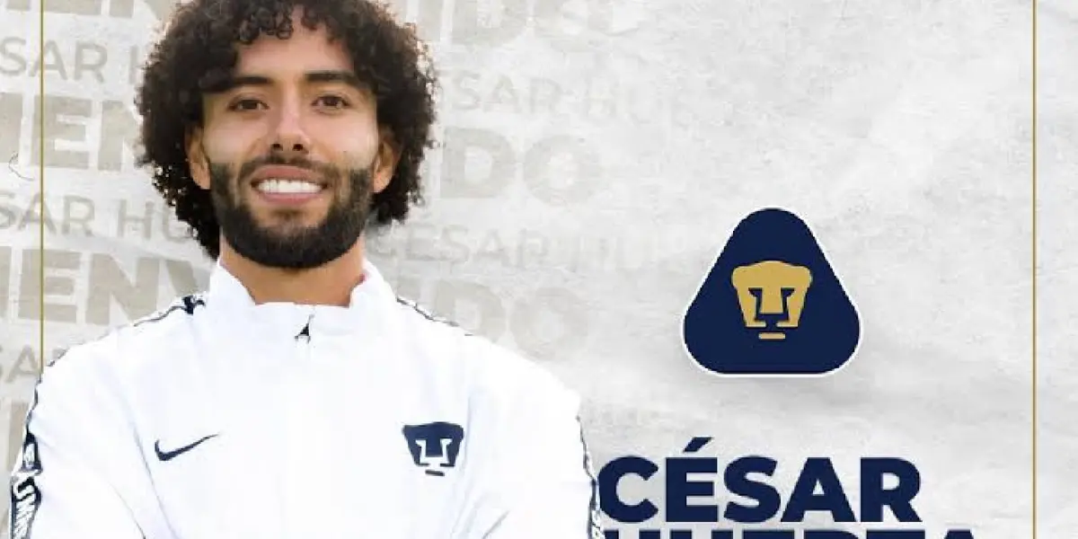 César Huerta con los Pumas