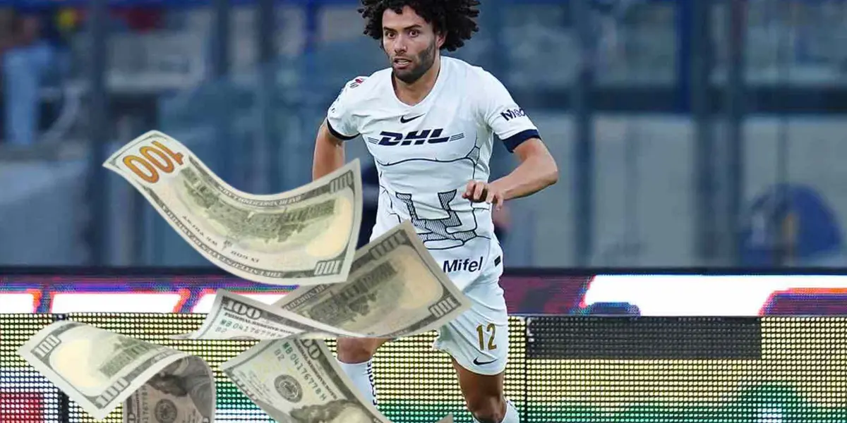 César Huerta con los Pumas y dólares