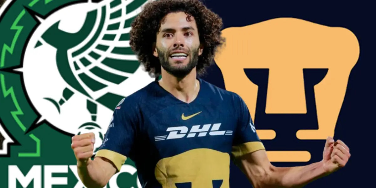 César Huerta con Pumas / Foto: Getty Images / Mexsport