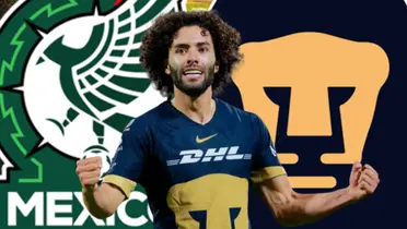 César Huerta con Pumas / Foto: Getty Images / Mexsport