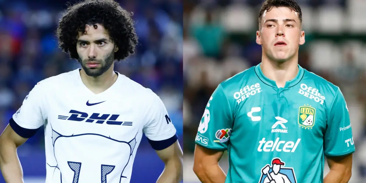 César Huerta de Pumas y Federico Viñas de León