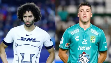 César Huerta de Pumas y Federico Viñas de León