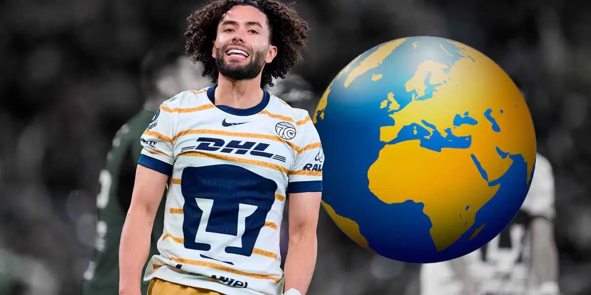 César Huerta falla chance de gol en partido de Pumas (Fuente: Mexsports)