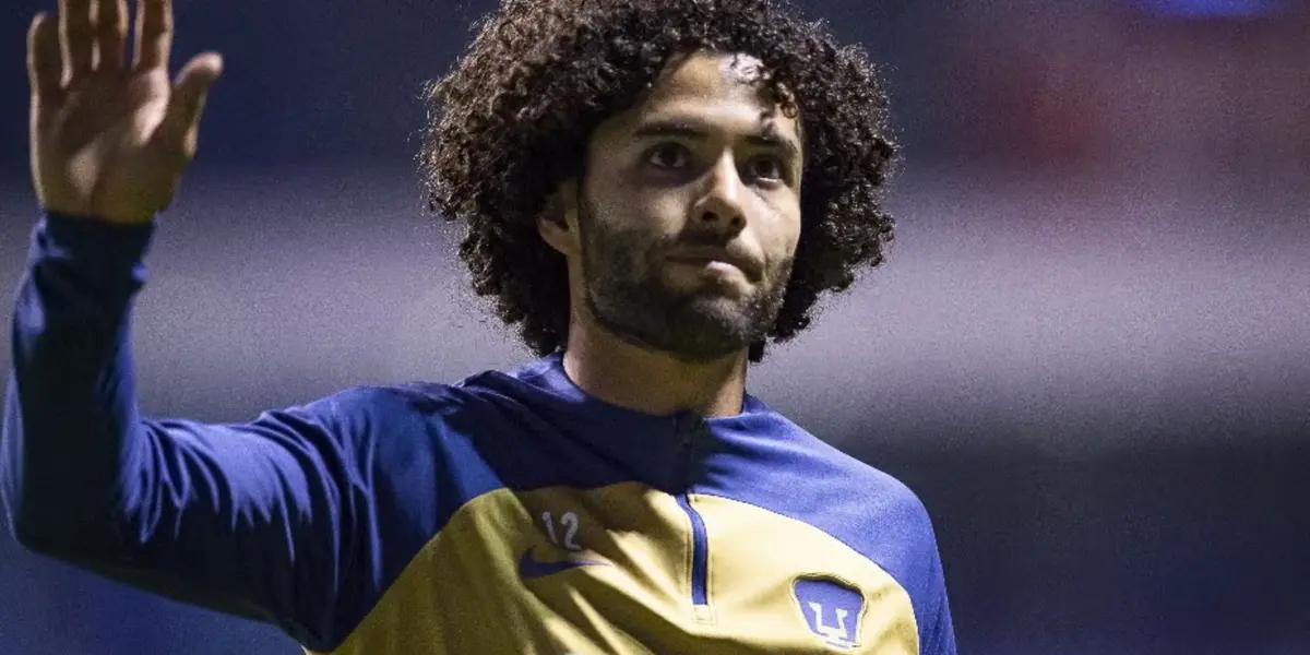 César Huerta festeja con el cuadro de Pumas (Fuente: Mexsports)