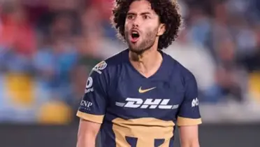 César Huerta festeja gol con los Pumas (Fuente: Mexsports)