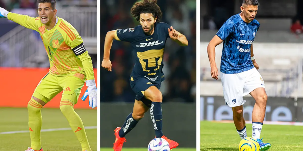 César Huerta, Guillermo Martínez y Julio González