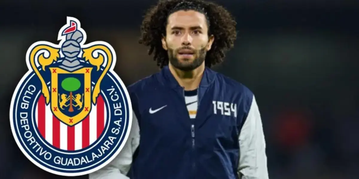 César Huerta jugando con el combinado de Pumas (Fuente: Mexsports)