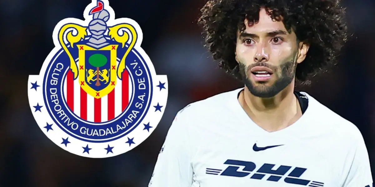 César Huerta jugando en el combinado de Pumas (Fuente: Juan Fútbol)