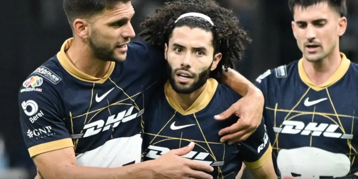 César Huerta, Lisandro Magallán e Ignacio Pussetto / Foto: PumasMX