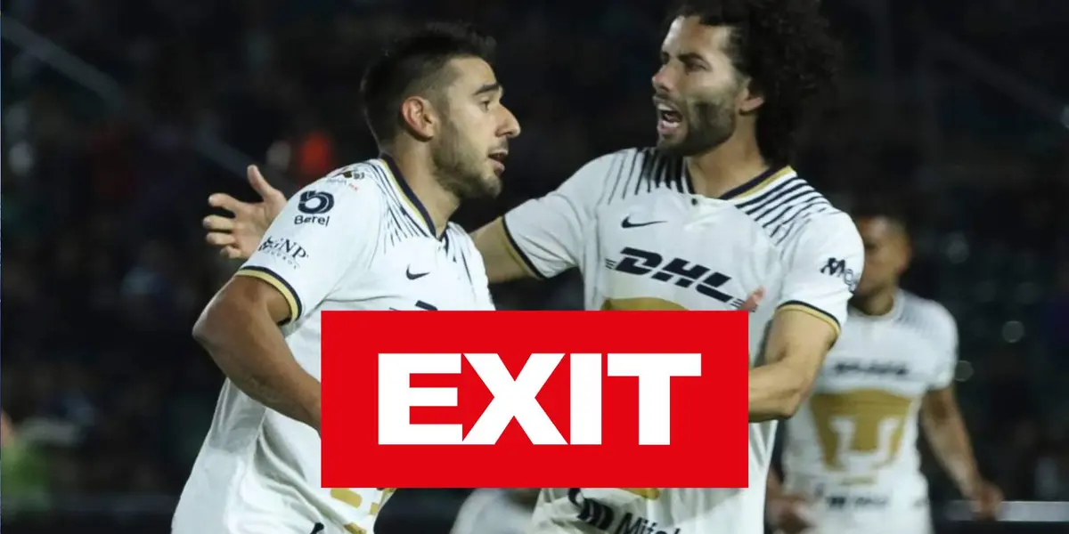 César Huerta y Eduardo Salvio jugando con Pumas