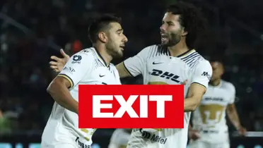 César Huerta y Eduardo Salvio jugando con Pumas