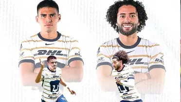 César Huerta y Guillermo Martínez con Pumas | Foto: PumasRebel FB
