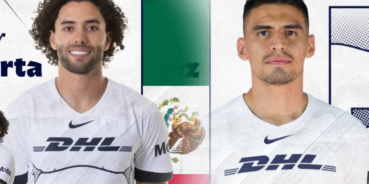 César Huerta y Memo Martínez con Pumas