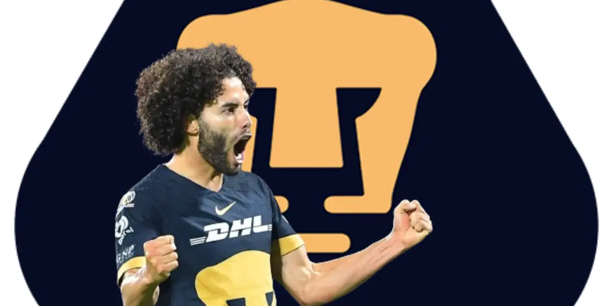 César Huerta y Pumas / Foto: PumasMX / Mexsport